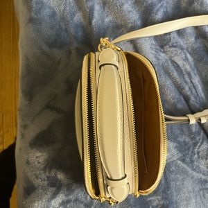 Coach Serena Satchel in signature canvas white